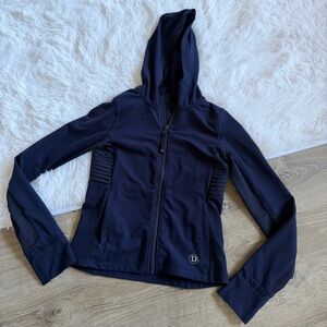 Dover Dark Blue Kids Zip-Up Athletic Hoodie Small